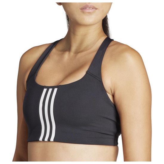 Adidas Γυναικείο μπουστάκι Powerimpact Medium-Support 3-Stripes Bra Adidas Γυναικείο μπουστάκι Powerimpact Medium-Support 3-Stripes Bra